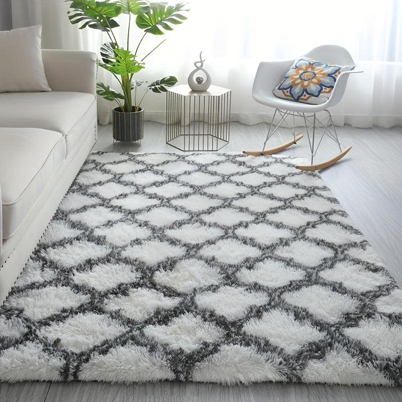 Soft Shaggy Rug 3.93x5.25 Feet Bedroom Living Room Nursery Durable Fuzzy