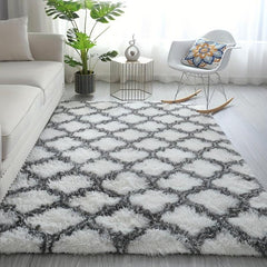 Soft Shaggy Rug 3.93x5.25 Feet Bedroom Living Room Nursery Durable Fuzzy
