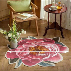 Irregular Sunflower Carpet Soft Floral Area Rugs Living Room Bedroom Cloakroom
