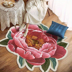 Irregular Sunflower Carpet Soft Floral Area Rugs Living Room Bedroom Cloakroom