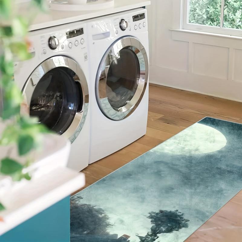 Anti Slip Polyester Kitchen Mat Laundry Floor Mat Entrance Doormat