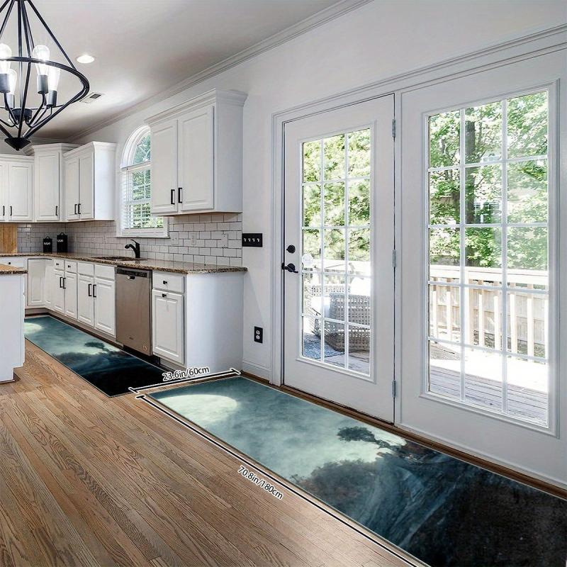 Anti Slip Polyester Kitchen Mat Laundry Floor Mat Entrance Doormat