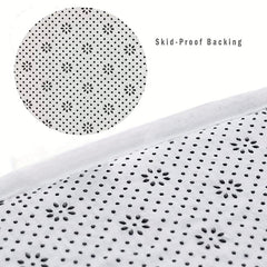 Flannel Geometric Kitchen Rug Absorbent Non Slip Rugs