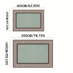 Crystal Soft Floor Mat Non Slip Machine Washable Rug for Home Decor