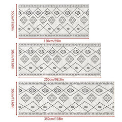 Minimalist Moroccan Runner Rugs Soft Boho Laundry Room Rug Long Anti-fouling