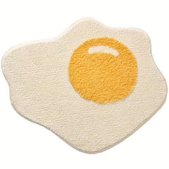 Egg Bath Rug 31.5 X 31.5 Non Slip Bath Mat Soft Shower Rug Plush Microfiber