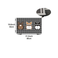 Dog Kitchen Floor Mat Soft Non-slip, Dirt-resistant Washable Mat