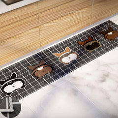 Dog Kitchen Floor Mat Soft Non-slip, Dirt-resistant Washable Mat