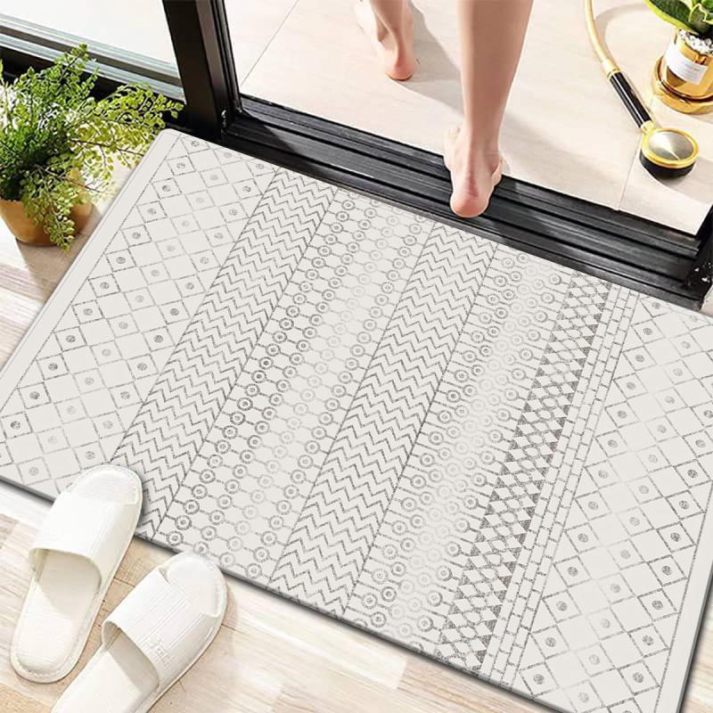 Soft Distressed Long Bedside Rug Kitchen Rug Bedroom Carpet Floor