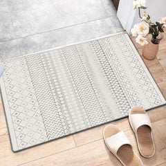 Soft Distressed Long Bedside Rug Kitchen Rug Bedroom Carpet Floor