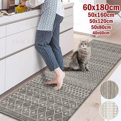 Soft Distressed Long Bedside Rug Kitchen Rug Bedroom Carpet Floor