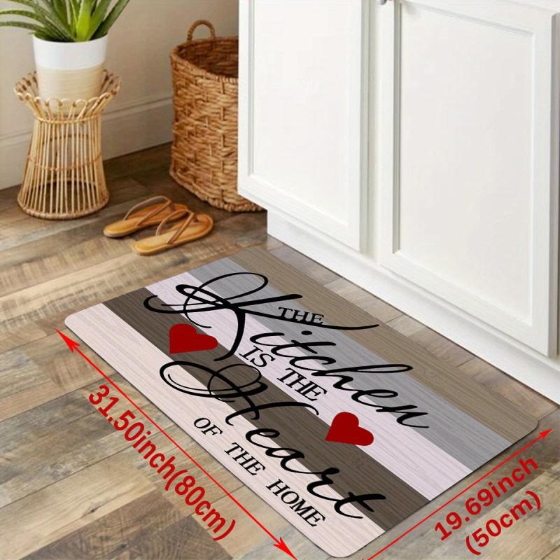 Anti Fatigue Kitchen Mat Absorbent Bath Mat Machine Washable Household