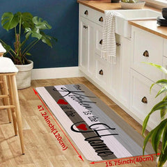 Anti Fatigue Kitchen Mat Absorbent Bath Mat Machine Washable Household