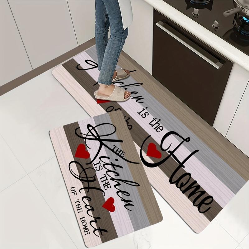 Anti Fatigue Kitchen Mat Absorbent Bath Mat Machine Washable Household