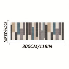 Geometric Long Strip Kitchen Rug Crystal Velvet Washable Bedroom Runner Rug