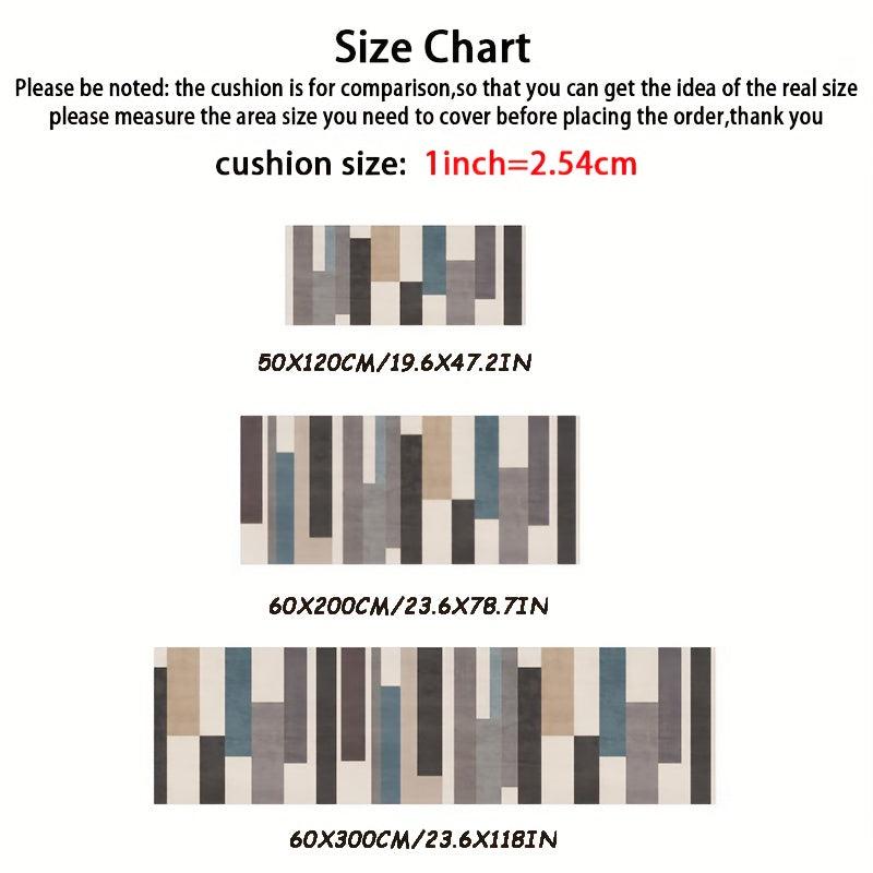 Geometric Long Strip Kitchen Rug Crystal Velvet Washable Bedroom Runner Rug