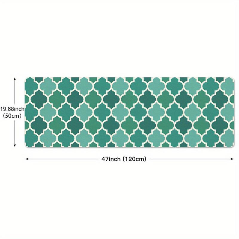 Anti Fatigue Kitchen Mat Soft Moroccan Anti Slip Hallway Carpet