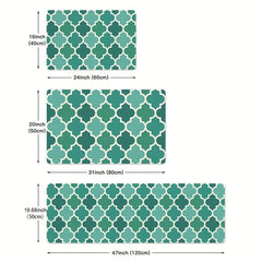 Anti Fatigue Kitchen Mat Soft Moroccan Anti Slip Hallway Carpet