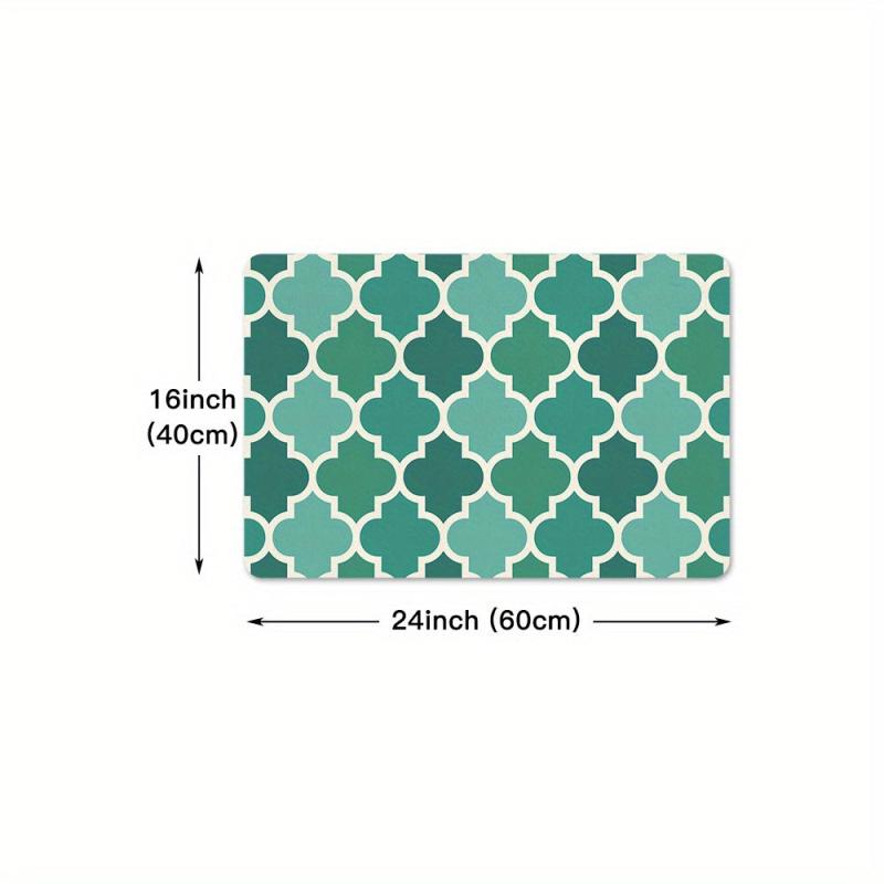 Anti Fatigue Kitchen Mat Soft Moroccan Anti Slip Hallway Carpet