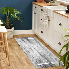 Cutlery&Letter Printing Kitchen Mat Water Absorbing Floor Carpet