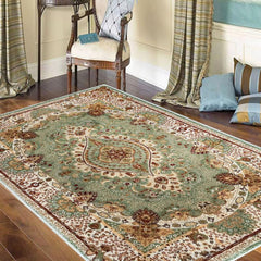 European Style Green TPR Carpet for Living Room Bedroom