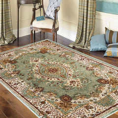 European Style Green TPR Carpet for Living Room Bedroom