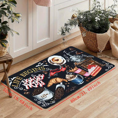 Anti Fatigue Kitchen Mat Non-Slip Polyester Absorbent Bath Mat