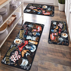 Anti Fatigue Kitchen Mat Non-Slip Polyester Absorbent Bath Mat