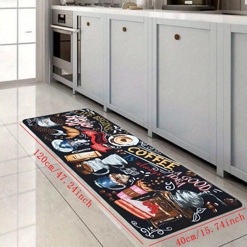 Anti Fatigue Kitchen Mat Non-Slip Polyester Absorbent Bath Mat