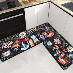 Anti Fatigue Kitchen Mat Non-Slip Polyester Absorbent Bath Mat