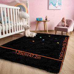 Soft Fluffy Bedroom Rugs Indoor Shaggy Plush Area Rug College Dorm Living Room