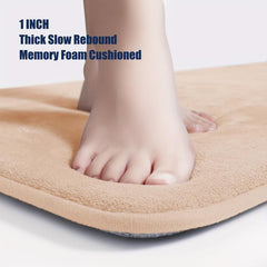 3pcs Memory Foam Bath Mat Set Non Slip Machine Washable Soft and Comfortable