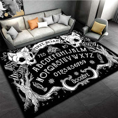 Cat Skull Pattern Carpet Door Floor Mat Non-slip Living Room Decor Rug Art