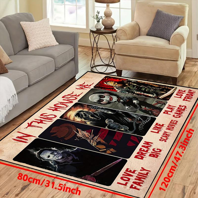 Horror Anime Carpet Halloween Door Mat Non-slip Floor Rug Bedroom Accessories