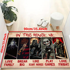 Horror Anime Carpet Halloween Door Mat Non-slip Floor Rug Bedroom Accessories