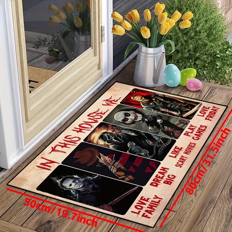 Horror Anime Carpet Halloween Door Mat Non-slip Floor Rug Bedroom Accessories