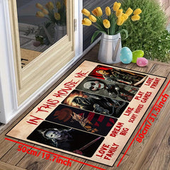 Horror Anime Carpet Halloween Door Mat Non-slip Floor Rug Bedroom Accessories