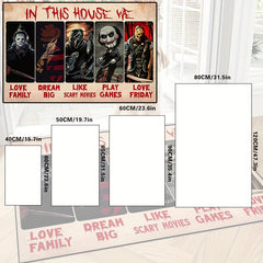 Horror Anime Carpet Halloween Door Mat Non-slip Floor Rug Bedroom Accessories