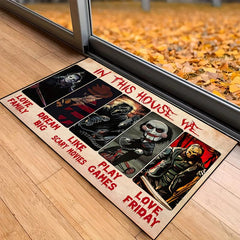 Horror Anime Carpet Halloween Door Mat Non-slip Floor Rug Bedroom Accessories