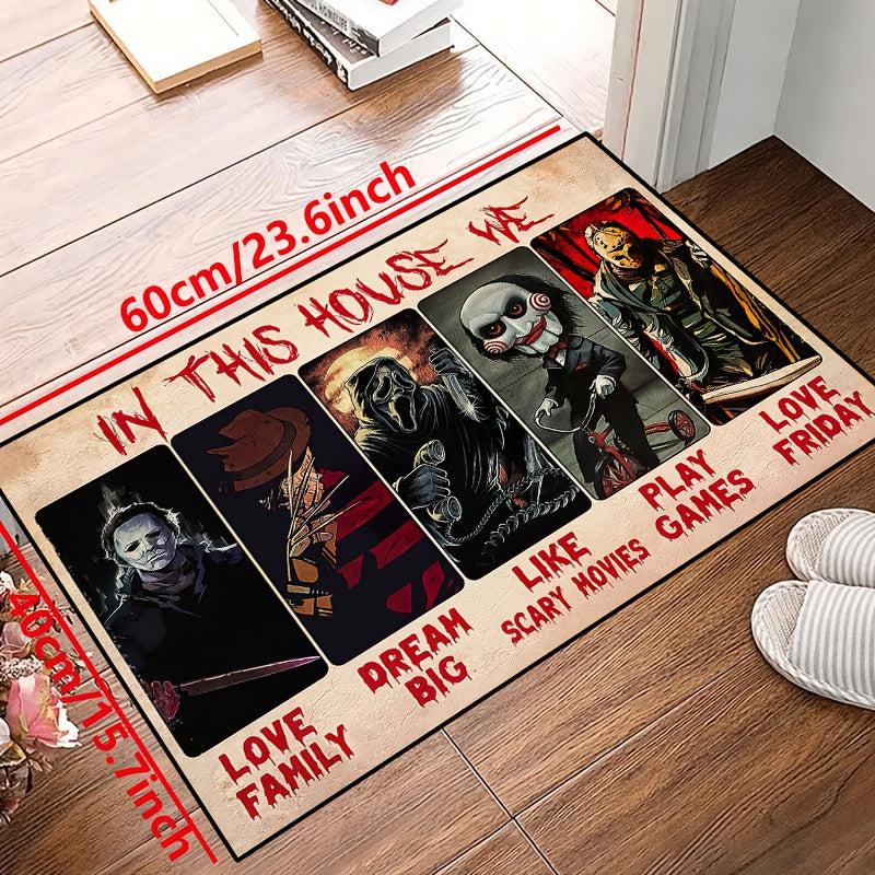 Horror Anime Carpet Halloween Door Mat Non-slip Floor Rug Bedroom Accessories