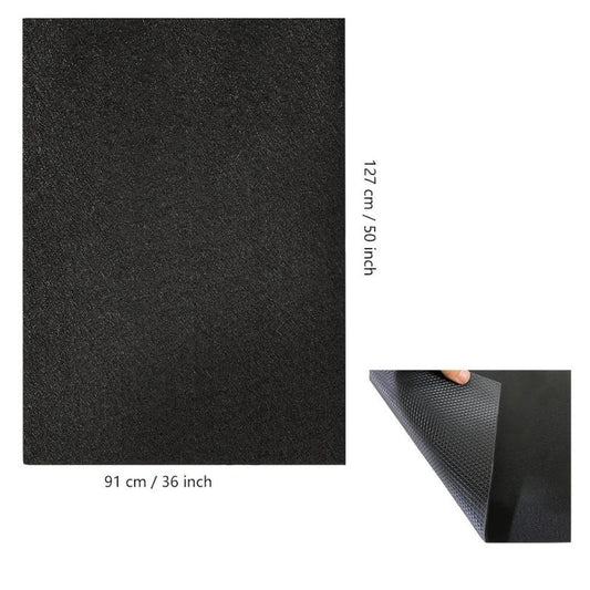Waterproof BBQ Floor Mats, 91x127 cm, Outdoor Grill Mat 61x74 cm