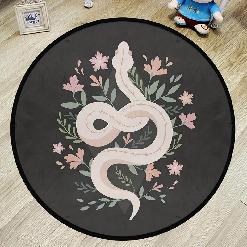 Non-Slip Round Area Rug Fluffy Floor Carpet Bedroom Living Room Bedside Rugs