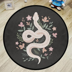 Non-Slip Round Area Rug Fluffy Floor Carpet Bedroom Living Room Bedside Rugs