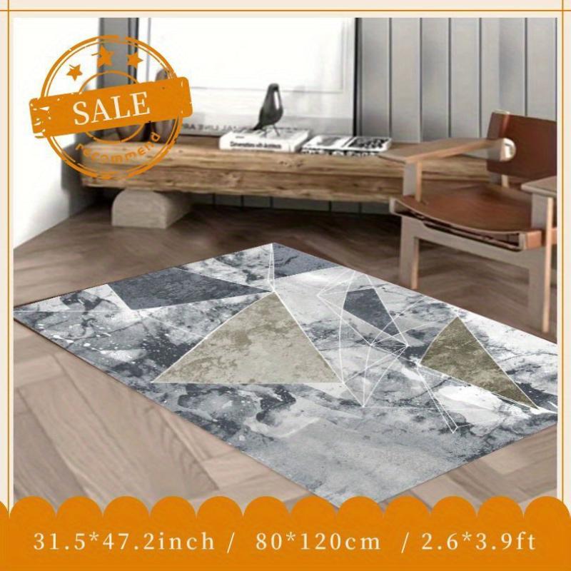 Soft Modern Abstract Area Rug with Anti Slip Backing