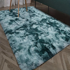Tie dye Plush Carpet Soft Indoor Rectangular Carpet