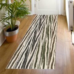 Fluffy Abstract Runner Rug Soft Area Rug Non Slip Washable