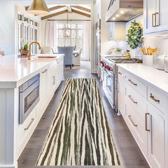 Fluffy Abstract Runner Rug Soft Area Rug Non Slip Washable