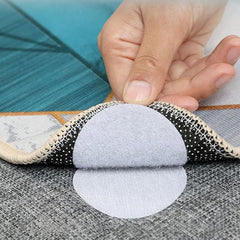 10pcs Non Slip Rug & Sofa Stickers Adhesive Hook & Loop Floor Stickers
