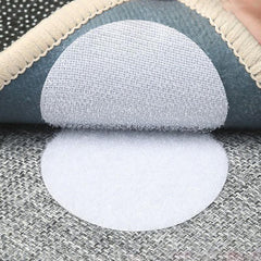 10pcs Non Slip Rug & Sofa Stickers Adhesive Hook & Loop Floor Stickers
