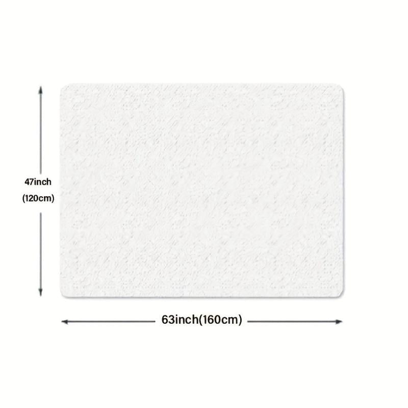 Universe Printed Flannel Carpet, Anti-slip & Anti-dirt Mat for Home Living Room